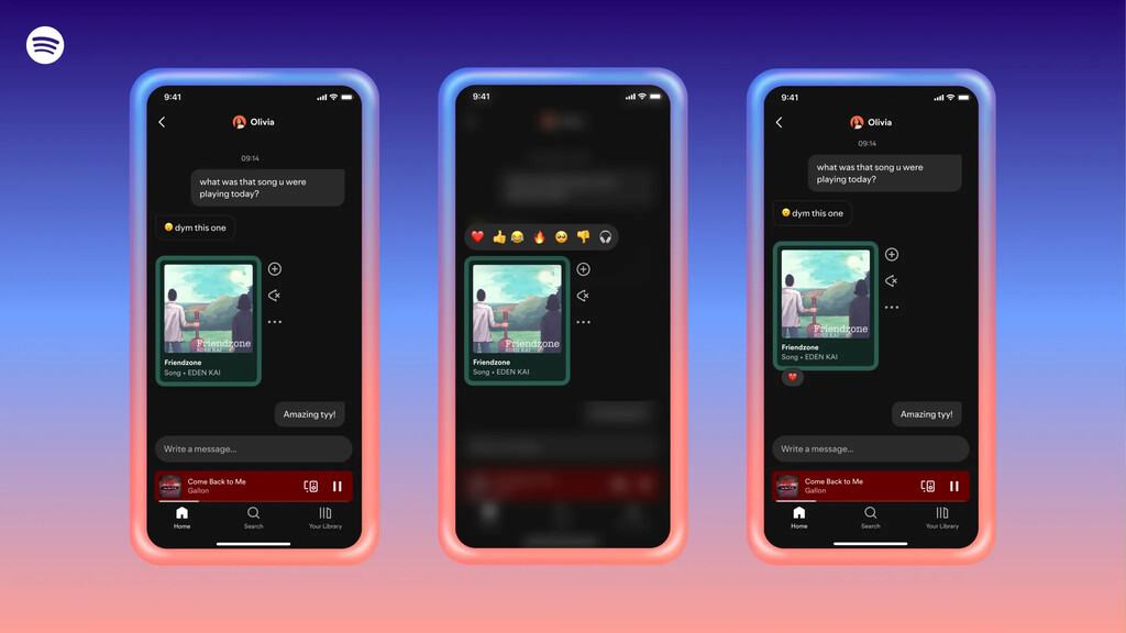 De app musical a social: Spotify quiere acaparar toda nuestra atención al teléfono con la llegada de sus mensajes directos